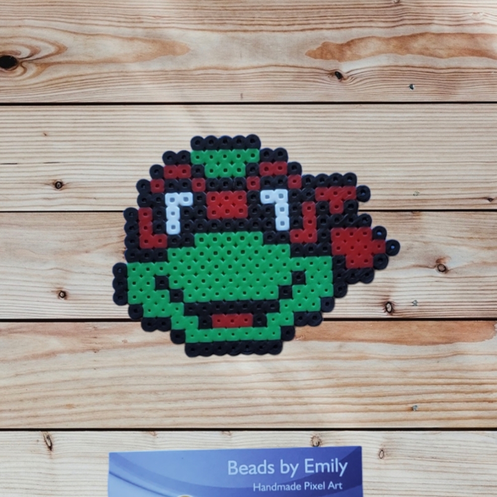 Red TMNT Magnet - Handmade Ninja Turtle Fridge / Locker Magnet